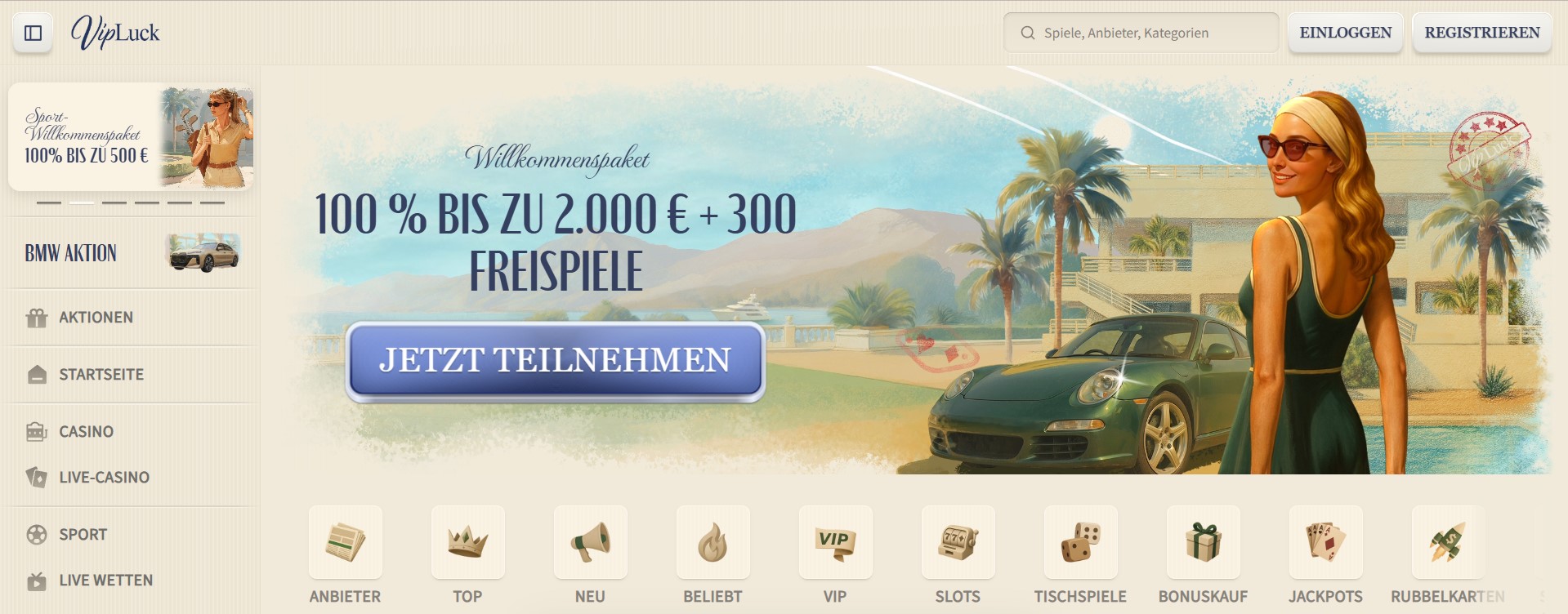 Vipluck Online Casino Deutschland
